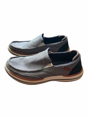 Skechers Mens Shoes Classic Fit Air-Cooled Memory Foam Slip On Loafers Blue 11.5